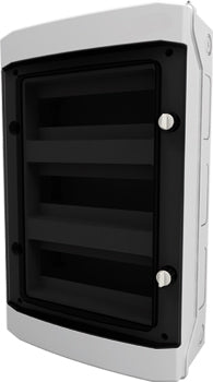 Foto: AP-Wohnungsverteiler 3-reihig, 36TE, IP65, transparente Tür