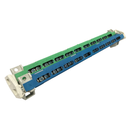 Foto: N/PE-Schraubklemmenblock 2xN und 2xPE, je 15x16mm²