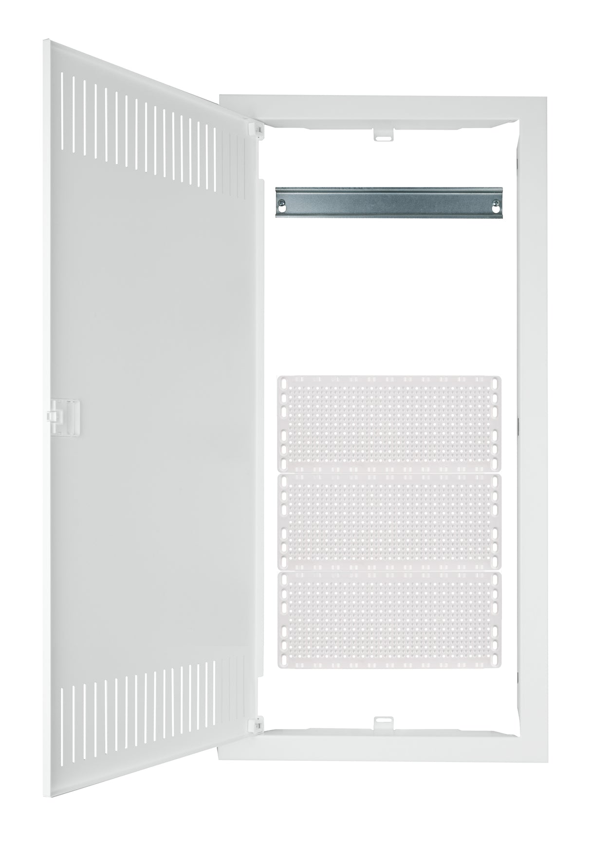 Foto: Rahmen, Tür, Einbauten für Mediaverteiler BK0857, 4-reihig