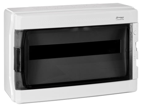 Foto: AP-Wohnungsverteiler 1-reihig, 18TE, IP65, transparente Tür