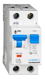 Foto: FI/LS-Schalter, Kennlinie C, 6A, 30mA, 1+N, Typ A