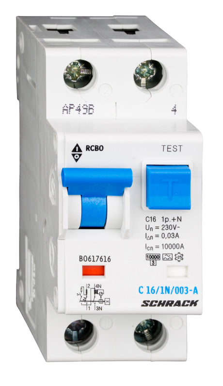 Foto: FI/LS-Schalter, Kennlinie C, 16A, 30mA, 1+N, Typ A