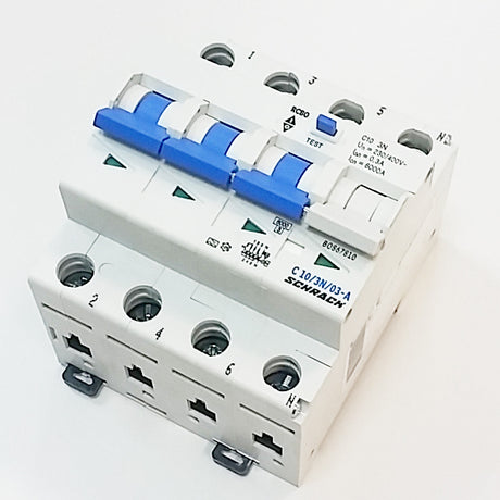 Foto: FI/LS-Schalter, Kennlinie C, 10A, 300mA, 3+N, Typ A