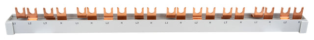 Foto: Verschienung 1xFI 4-polig, 8xLS 1+N, 20 TE, 10 mm²