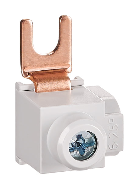 Anschlußklemme, Gabel, quer, 6-25mm², kurz