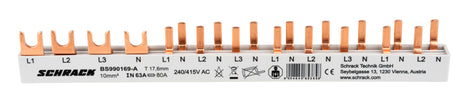 Verschienung, 1xFI 4-polig, 8xLS 1+N/1 TE, 12TE