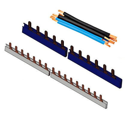 Small Connect, Verschienungsset 1+N, 10mm² für LS 1+N/1TE