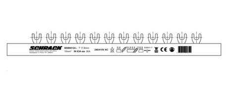 Foto: Gabelverschienung 4-polig, L1/N/L2/N/L3/N, 10mm², 1m