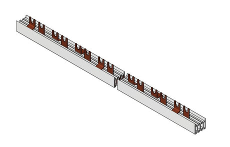 Gabelversch. für Hilfsk., 4-p., 10mm², L1/N/Hi/L2/N/Hi/L3,1m
