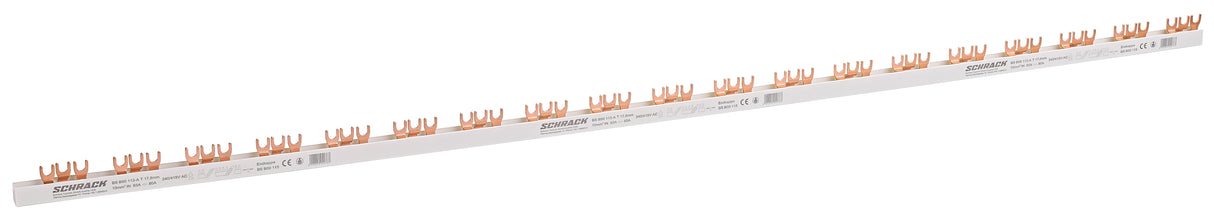 Gabelverschienung 3-polig, 10mm², 1m