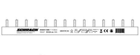 Foto: Stiftverschienung 3-polig, 10mm², 1m
