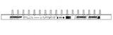 Foto: Stiftverschienung 4-polig, L1/N/L2/N/L3/N, 16mm²,1m