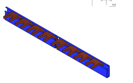 Gabelverschienung 1-polig, 20mm², 1m