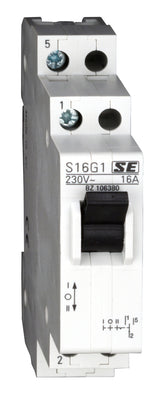 Foto: Reiheneinbau-Umschalter, 1 Wechsler, 1-0-2, 16A