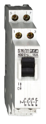 Foto: Reiheneinbau-Steuerschalter, 3 Schließer, 1 Öffner, 16A