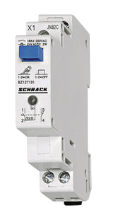 Foto: Reiheneinbau-Taster mit LED 24VAC/DC, 1S +  1Ö, 16A