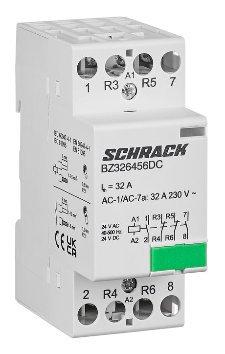 Foto: Installationsschütz 32A, 2S 2Ö, 24V AC/DC 2TE