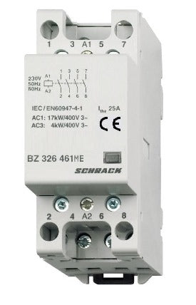 AMPARO-Installationsschütz 25A, 4S, 230VAC 2TE