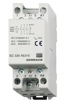 AMPARO-Installationsschütz 25A, 3S+1Ö, 230VAC 2TE