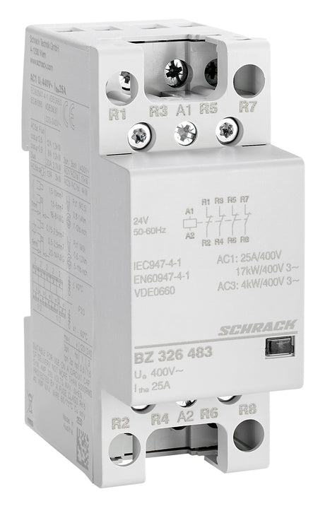Foto: Installationsschütz 25A, 4Ö, 24VAC 2TE