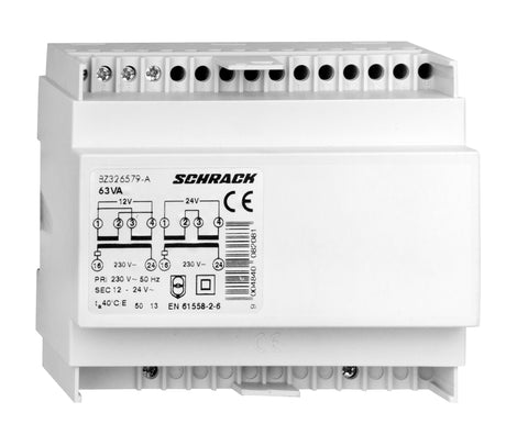 RE-Schutztrafo 230VAC primär, 12-24VAC sekundär, 63VA