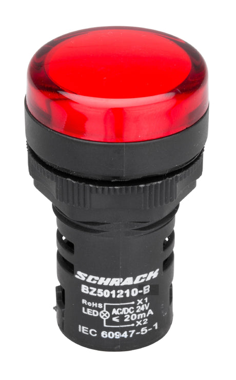 LED-Leuchtmelder Monoblock 24VAC/DC rot