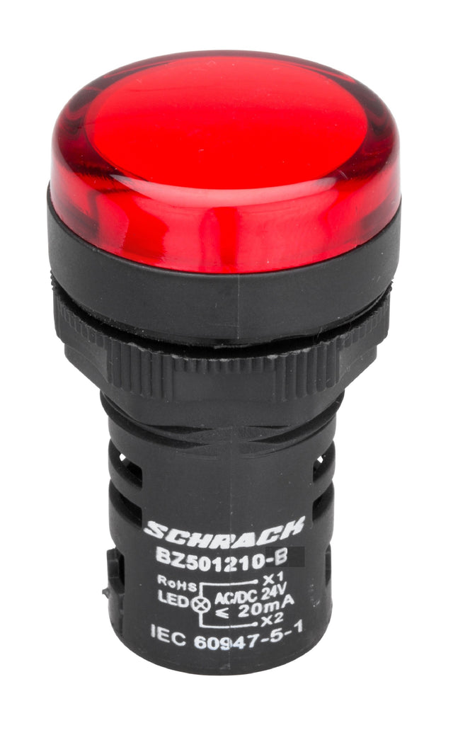 LED-Leuchtmelder Monoblock 24VAC/DC rot