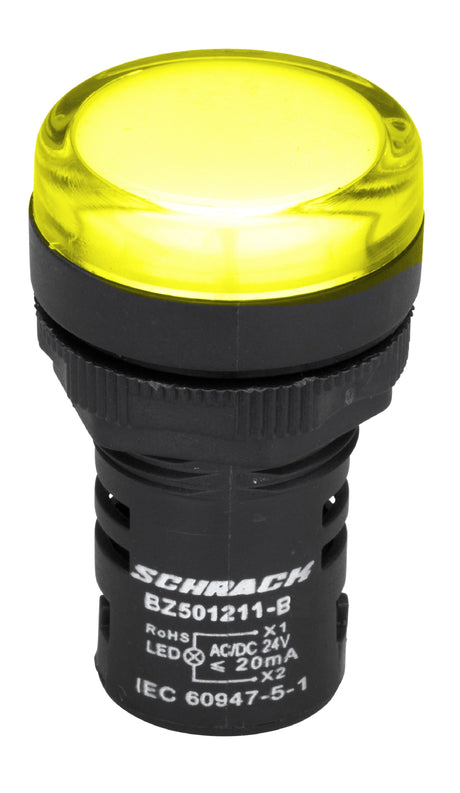 LED-Leuchtmelder Monoblock 24VAC/DC gelb