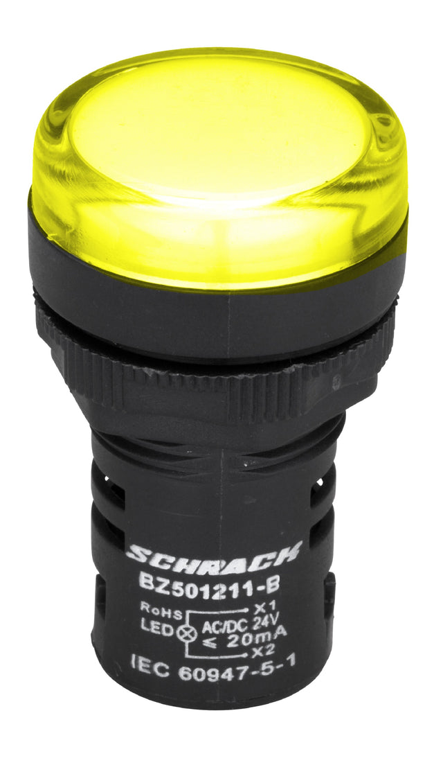 LED-Leuchtmelder Monoblock 24VAC/DC gelb