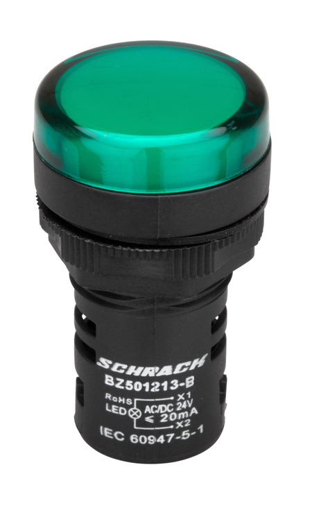LED-Leuchtmelder Monoblock 24VAC/DC grün