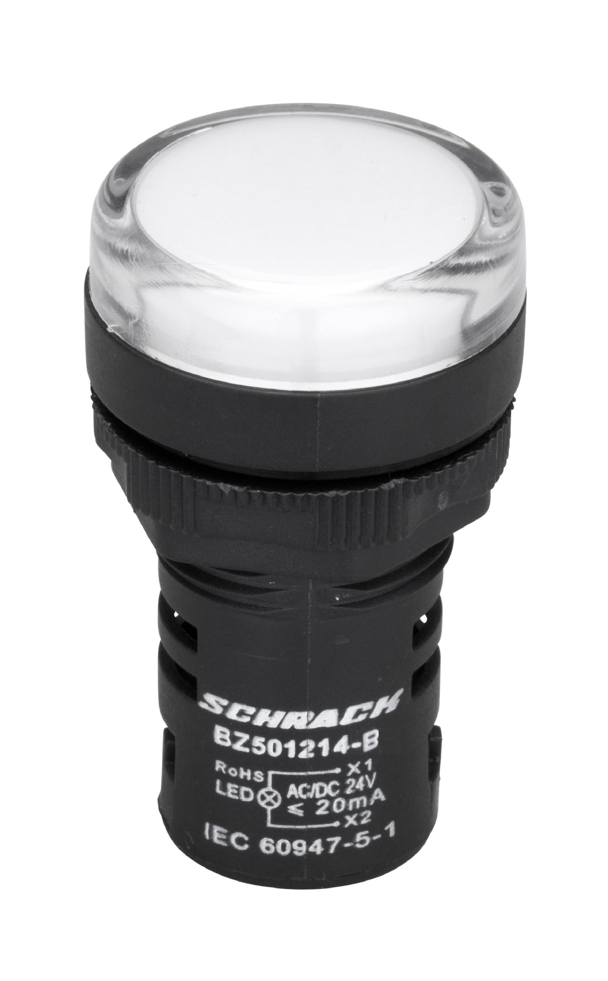 LED-Leuchtmelder Monoblock 24VAC/DC weiß