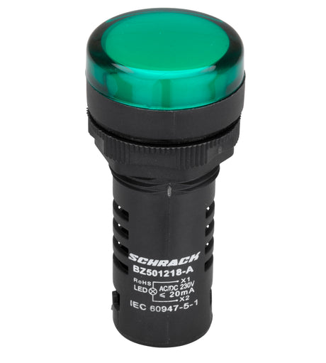 LED-Leuchtmelder Monoblock  230VAC/DC grün