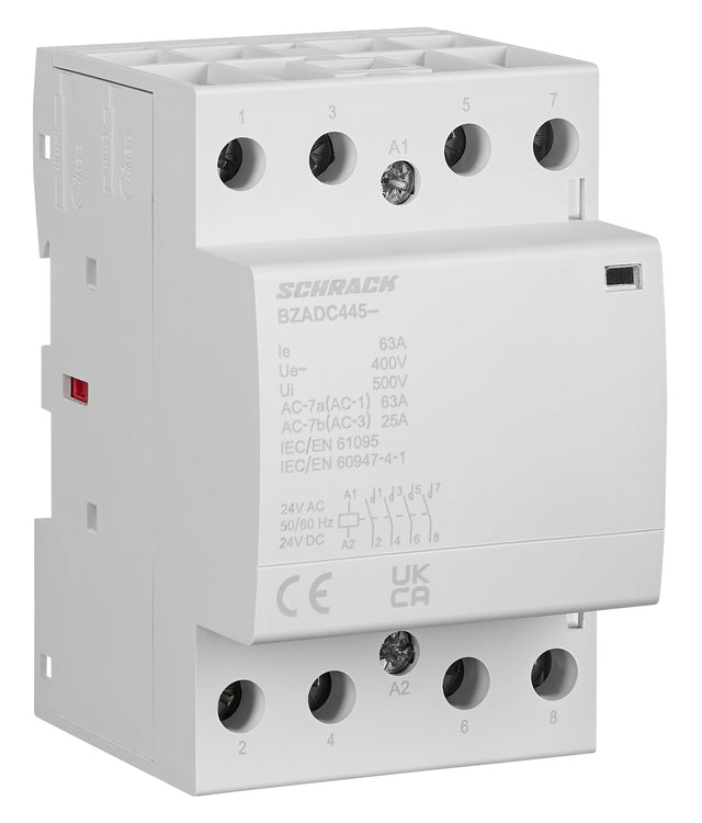 Installationsschütz 63A, 4S, 24V AC/DC 3TE