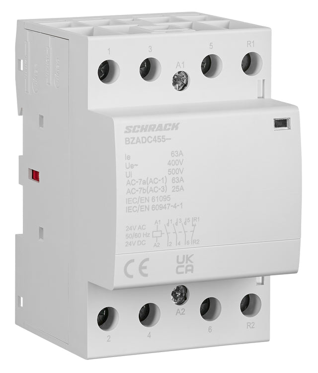 Installationsschütz 63A, 3S 1Ö, 24V AC/DC 3TE