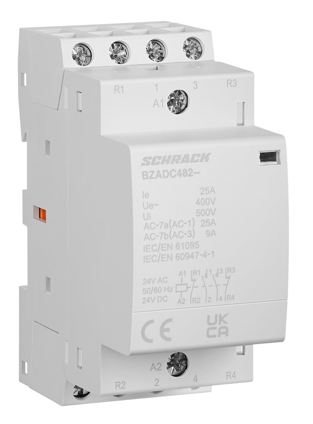Installationsschütz 25A, 2S 2Ö, 24V AC/DC 2TE