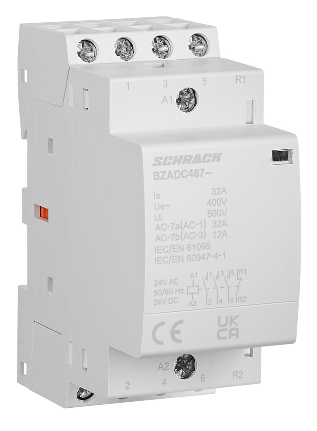 Installationsschütz 32A, 3S 1Ö, 24V AC/DC 2TE