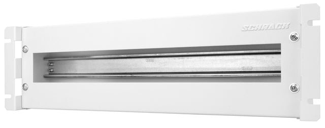 19" Baugruppenträger mit Hutschiene, geschlossenes Gehäuse