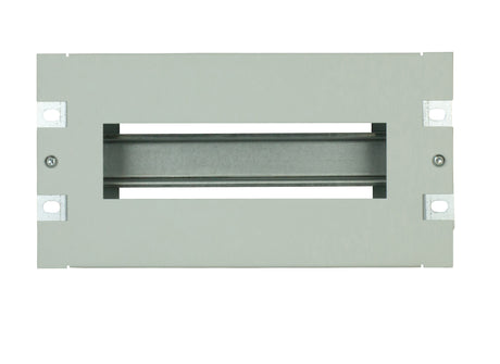 Foto: 10" Baugruppenträger mit Hutschiene, 3HE, RAL7035