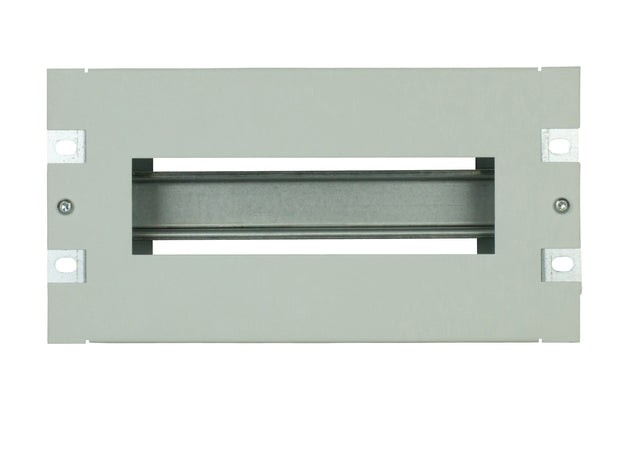 Foto: 10" Baugruppenträger mit Hutschiene, 3HE, RAL7035