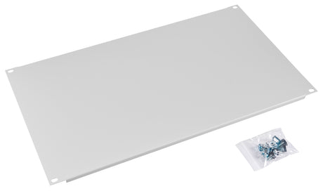 Foto: Blindplatte Stahl, 19", 6HE, RAL7035
