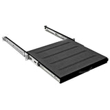 Foto: 19" Fachboden mit Vollauszug, 45kg Last, T=550mm,1HE,RAL9005