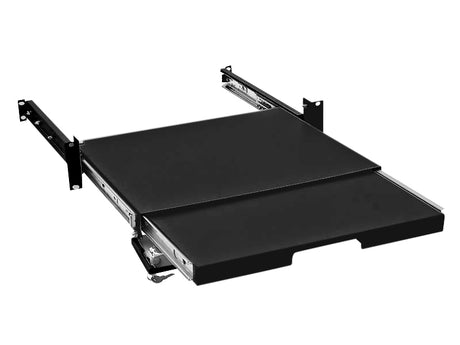 Foto: 19" Keyboard- und Mauslade, 25kg Last, T=350mm, 2HE, RAL9005