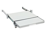Foto: 19" Keyboard- und Mauslade, 25kg Last, T=350mm, 2HE, RAL7035