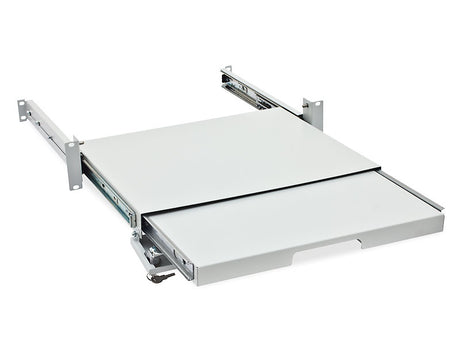 Foto: 19" Keyboard- und Mauslade, 25kg Last, T=350mm, 2HE, RAL7035