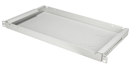 19" Fachboden Fix, bis 15kg Last, T=250mm, 1HE, RAL7035