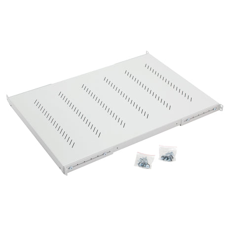 Foto: 19" Fachboden Fix, Schwerlast 150kg Last,T=650mm,1HE,RAL7035