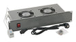Foto: 19" Lüftereinschub mit 2 Ventilatoren u. Thermostat, 2HE