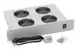 Foto: 19" Lüftereinschub mit 4 Ventilatoren u. Thermostat, 2HE