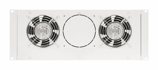Foto: Dachlüfter mit 2 Ventilatoren u.Thermostat, 19", 4HE,RAL7035