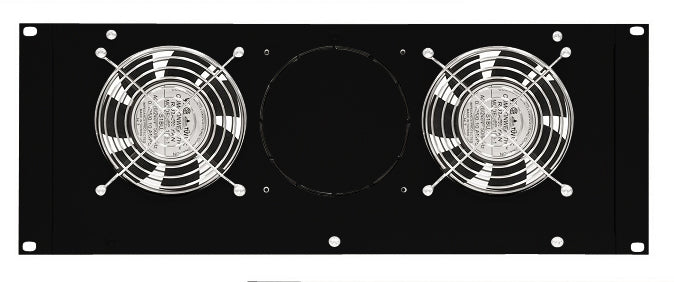 Foto: Dachlüfter mit 2 Ventilatoren u.Thermostat, 19", 4HE,RAL9005